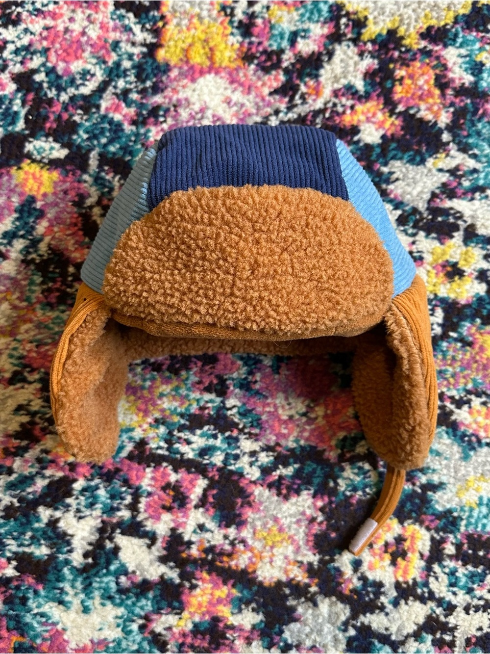 Cat & Jack Ribbed Faux Shearling Trappers Hat 2T-5T